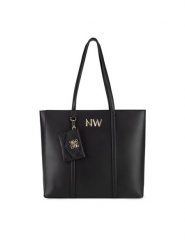 Nine West Torebka LX10047 Czarny. Czarne torebki do ręki damskie Nine West, bez wzorów, z tworzywa sztucznego, bez dodatków. Za 299.99 zł.