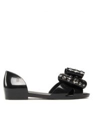 Melissa Sandały Seduction VI Ad 33634 Czarny. Czarne klapki damskie Melissa, bez wzorów, z tworzywa sztucznego, bez obcasa, na płaskiej podeszwie, bez zapięcia. Za 159.99 zł.