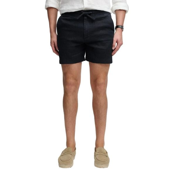 Lniane szorty Superdry. Niebieskie szorty męskie Superdry., na lato, l, bez wzorów, ze lnu, eleganckie. Za 328.50 zł.