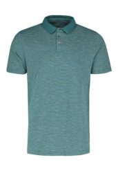 Koszulka polo w paski O-MANGO. Niebieskie koszulki polo męskie Volcano, na lato, m, bez wzorów, z bawełny, bez ramiączek. Za 99.99 zł.