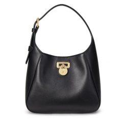 Torebka LAUREN RALPH LAUREN. Czarne torebki do ręki damskie Lauren Ralph Lauren, bez wzorów, klasyczne, bez dodatków. Za 899.99 zł.