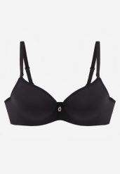 Czarny Gładki Biustonosz Push Up z Aplikacją z Cyrkoniami Murita. Czarne biustonosze Born2be, z aplikacjami. Za 29.99 zł.