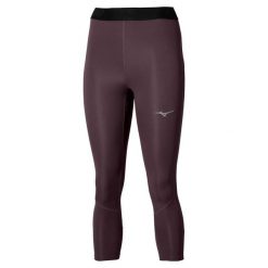 Damskie legginsy 3/4 Mizuno Core Impulse. Fioletowe legginsy sportowe damskie Mizuno, l, z aplikacjami, z materiału, do biegania. Za 217.00 zł.