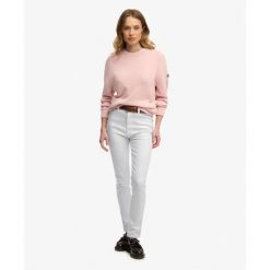 Sweter damski z dekoltem w serek Superdry Slouchy. Czerwone swetry damskie Superdry., xs, z aplikacjami, bez kołnierzyka, bez ramiączek, bez kaptura. Za 275.50 zł.