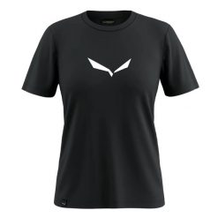 T-shirt damski Salewa Solid Dry. Niebieskie t-shirty damskie Salewa, l, bez wzorów, z bawełny, klasyczne, bez kołnierzyka. Za 135.99 zł.