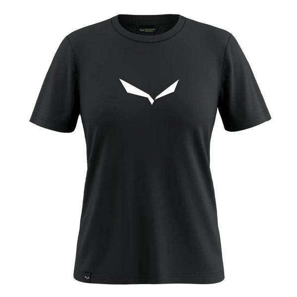 T-shirt damski Salewa Solid Dry. Niebieskie t-shirty damskie Salewa, l, bez wzorów, z bawełny, klasyczne, bez kołnierzyka. Za 135.99 zł.