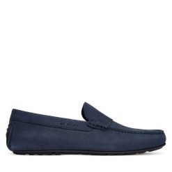 Mokasyny BOSS. Niebieskie mokasyny męskie Boss. Za 659.99 zł.