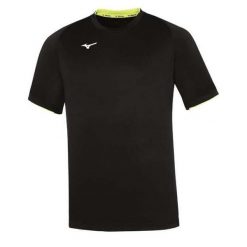 Koszulka Mizuno Core. Czarne koszulki sportowe męskie Mizuno, bez wzorów, bez kołnierzyka, bez ramiączek, na fitness i siłownię. Za 199.99 zł.