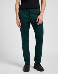 MESKIE SPODNIE LEE SLIM CHINO JADE FOREST 112370610. Spodnie materiałowe męskie Lee, l, bez wzorów, z materiału. Za 219.99 zł.