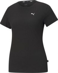 Puma Koszulka damska PUMAESS SMALL LOGO TEE PUMA BLACK-CAT L. Czarne t-shirty damskie Puma, l, bez wzorów, bez kołnierzyka. Za 109.99 zł.