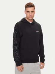 Reebok Bluza Logo Mash Up 100075616 Czarny Relaxed Fit. Czarne bluzy męskie Reebok, m, bez wzorów, z syntetyku, bez kaptura. Za 149.99 zł.