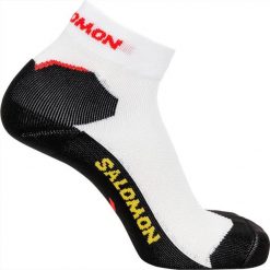Skarpetki Salomon unisex Speedcross Ankle Dx+sx 1p Biały/czarny Biały. Białe skarpety męskie Salomon, bez wzorów, z elastanu. Za 53.05 zł.