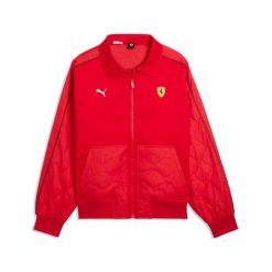 Kurtka z dresu Puma Ferrari. Czerwone kurtki męskie Puma, l, bez wzorów, z dresówki, na fitness i siłownię. Za 783.00 zł.