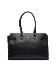 Tommy Hilfiger Torebka AW0AW19069 Czarny. Czarne torebki do ręki damskie Tommy Hilfiger, bez wzorów, ze skóry, bez dodatków. Za 649.99 zł.