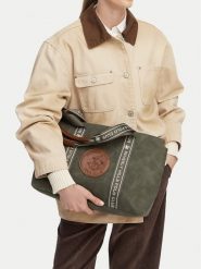 Beverly Hills Polo Club Torebka CWBEO-BHPC-L-007-10 Khaki. Brązowe torebki do ręki damskie Beverly Hills Polo Club, bez wzorów, ze skóry, bez dodatków. Za 179.99 zł.