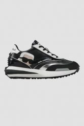 KARL LAGERFELD Czarne damskie sneakersy ZONE IKON LO RUNNER, Rozmiar 40. Czarne obuwie sportowe damskie KARL LAGERFELD, bez wzorów. W wyprzedaży za 599.99 zł.