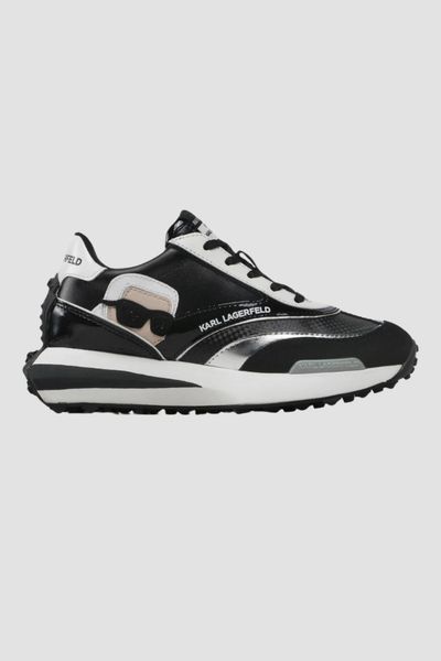 KARL LAGERFELD Czarne damskie sneakersy ZONE IKON LO RUNNER, Rozmiar 36. Czarne obuwie sportowe damskie KARL LAGERFELD, bez wzorów. W wyprzedaży za 572.99 zł.