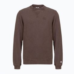 Bluza męska Champion 221572 Crewneck Sweatshirt. Brązowe bluzy męskie Champion, m, z aplikacjami, z bawełny, bez kaptura. Za 149.99 zł.