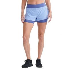 Szorty damskie 2XU Aero 4". Niebieskie szorty damskie 2XU, s, bez wzorów, z dzianiny. Za 461.50 zł.