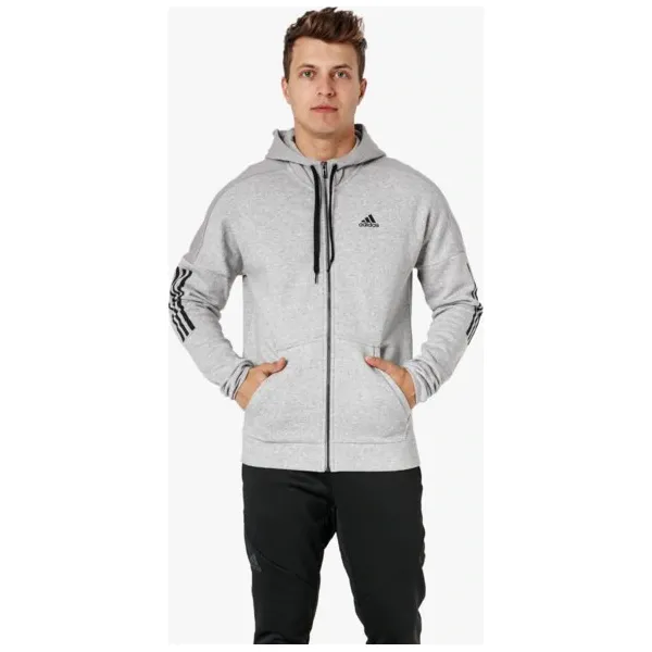Adidas Bluza M Sid Lgo Fz Fl , szary, rozmiar S. Szare bluzy męskie Adidas, m, bez wzorów, z bawełny, bez kaptura. W wyprzedaży za 199.99 zł.