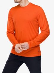 Longsleeve szybkoschnący męski Fjallraven Abisko Day Hike LS. Brązowe bluzki z długim rękawem męskie Fjällräven, m, bez wzorów, z materiału, bez kołnierzyka. Za 241.99 zł.