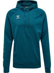 Bawełniana bluza z kapturem Hummel Move Grid. Zielone bluzy męskie Hummel, s, bez wzorów, z bawełny, z kapturem, na fitness i siłownię. Za 254.35 zł.