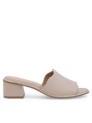 Lasocki Klapki WYL3784-3Z Beżowy. Brązowe klapki damskie Lasocki, bez wzorów, ze skóry, bez obcasa. Za 199.99 zł.