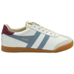 Damskie skórzane buty sportowe Gola Elan. Białe obuwie sportowe damskie Gola, bez wzorów, z materiału. Za 441.50 zł.