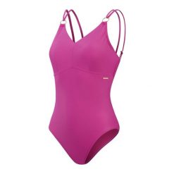 Damski Jednoczęściowy Kostium Kąpielowy Spdscu Strppy. Czerwone kostiumy jednoczęściowe damskie Speedo, bez wzorów, sportowe, do pływania. Za 294.99 zł.