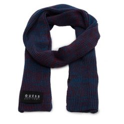 Szalik Guess. Niebieskie szaliki męskie Guess, z aplikacjami. Za 269.99 zł.