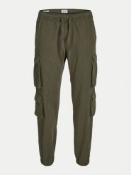 Jack & Jones Joggery Bill 12260915 Zielony Regular Fit. Zielone spodnie materiałowe męskie Jack & Jones, l, bez wzorów, z bawełny. Za 149.99 zł.