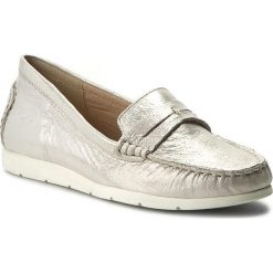 Mokasyny CAPRICE - 9-24251-28 Offwht Glitter 116. Szare mokasyny damskie Caprice, z nubiku. W wyprzedaży za 169.00 zł.