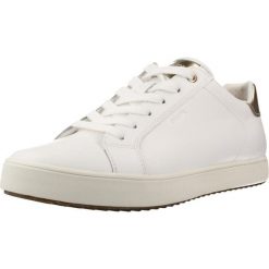 Buty GEOX D BLOMIEE Biały. Białe obuwie sportowe damskie Geox, bez wzorów, z syntetyku, na fitness i siłownię. Za 360.99 zł.