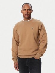 Lacoste Bluza SH8868 Brązowy jasny Regular Fit. Brązowe bluzy męskie Lacoste, m, bez wzorów, z bawełny, bez kaptura. Za 594.99 zł.