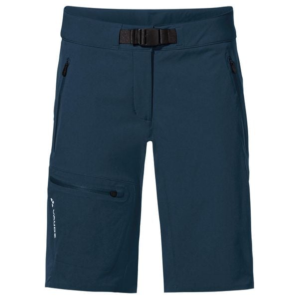 Szorty damskie VAUDE Badile. Niebieskie szorty sportowe damskie Vaude, na lato, bez wzorów, z materiału, sportowe, trekkingowe. Za 423.90 zł.