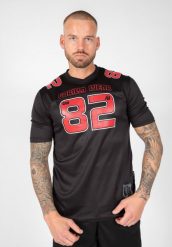 Koszulka fitness męska Gorilla Wear Fresno T-shirt. Czarne koszulki sportowe męskie GORILLA WEAR, m, bez wzorów, z poliesteru, klasyczne, bez kołnierzyka. Za 191.50 zł.
