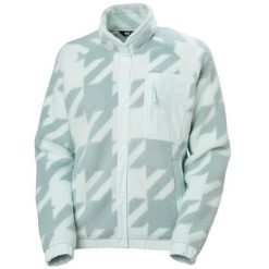 Sweter damski Helly Hansen Imperial Printed Pile Snap. Niebieskie swetry damskie Helly Hansen, bez wzorów, z polaru, sportowe, bez kołnierzyka, bez ramiączek, bez kaptura. Za 646.50 zł.