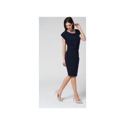 Mosali - Sukienka Dresowa Bez Rękawów M018. Niebieskie sukienki damskie Mosali, z dresówki, sportowe, bez rękawów. Za 139.00 zł.