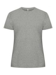 Clique Classic OC-T Women koszulka damska 100% bawełna organiczna szary melanż. Szare t-shirty damskie CLIQUE, m, bez wzorów, z bawełny, klasyczne, bez kołnierzyka. Za 117.93 zł.