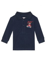 Guess Polo N5YP00 KADZ4 Granatowy Regular Fit. Niebieskie t-shirty dla chłopców Guess, z aplikacjami, z bawełny, bez ramiączek. Za 99.99 zł.