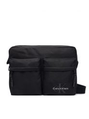 Calvin Klein Saszetka Bolt Laptop Flight Bag LV04D3459G Czarny. Czarne torby na laptopa męskie Calvin Klein, bez wzorów, z materiału. Za 369.99 zł.