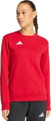 Adidas Bluza damska adidas Entrada 26 Sweat Top czerwona KB3950 XL. Czerwone bluzy damskie Adidas, xl, bez wzorów, bez kaptura. Za 165.69 zł.