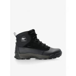 Buty zimowe męskie Sorel Buxton Lite Lace Plus WP. Czarne trekkingi męskie Sorel, na zimę, trekkingowe. Za 396.99 zł.