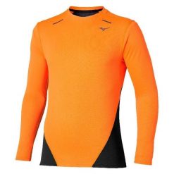 Koszulka termoaktywna Mizuno Thermal Charge. Brązowe koszulki sportowe męskie Mizuno, xl, bez wzorów, z tkaniny, bez kołnierzyka, bez ramiączek, do biegania. Za 189.99 zł.