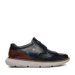 Półbuty Beverly Hills Polo Club. Niebieskie półbuty na co dzień męskie Beverly Hills Polo Club, bez zapięcia. Za 399.99 zł.