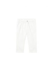 Mayoral Spodnie materiałowe 1523 Biały Relaxed Fit. Białe spodnie materiałowe dla chłopców Mayoral, bez wzorów, z bawełny. Za 139.99 zł.