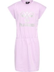 Sukienka dla dziewczynki Hummel Flowy. Czerwone sukienki dla dziewczynek Hummel, bez wzorów, z bawełny, eleganckie, bez ramiączek. Za 162.50 zł.