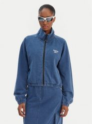 Reebok Bluza Polina RK25486CCW Niebieski Regular Fit. Niebieskie bluzy damskie Reebok, m, bez wzorów, z bawełny, bez kaptura. Za 319.99 zł.