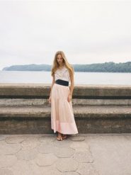 Spódnica maxi z lyocellem - pastelowy róż. Czerwone spódnice damskie Reserved, l, bez wzorów, z lyocellu, maxi, rozkloszowane. Za 219.99 zł.