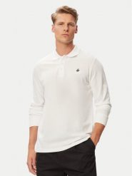 Beverly Hills Polo Club Polo P-SS26M-P424125 Biały Regular Fit. Białe koszulki polo męskie Beverly Hills Polo Club, m, bez wzorów, z bawełny, bez ramiączek. Za 254.99 zł.
